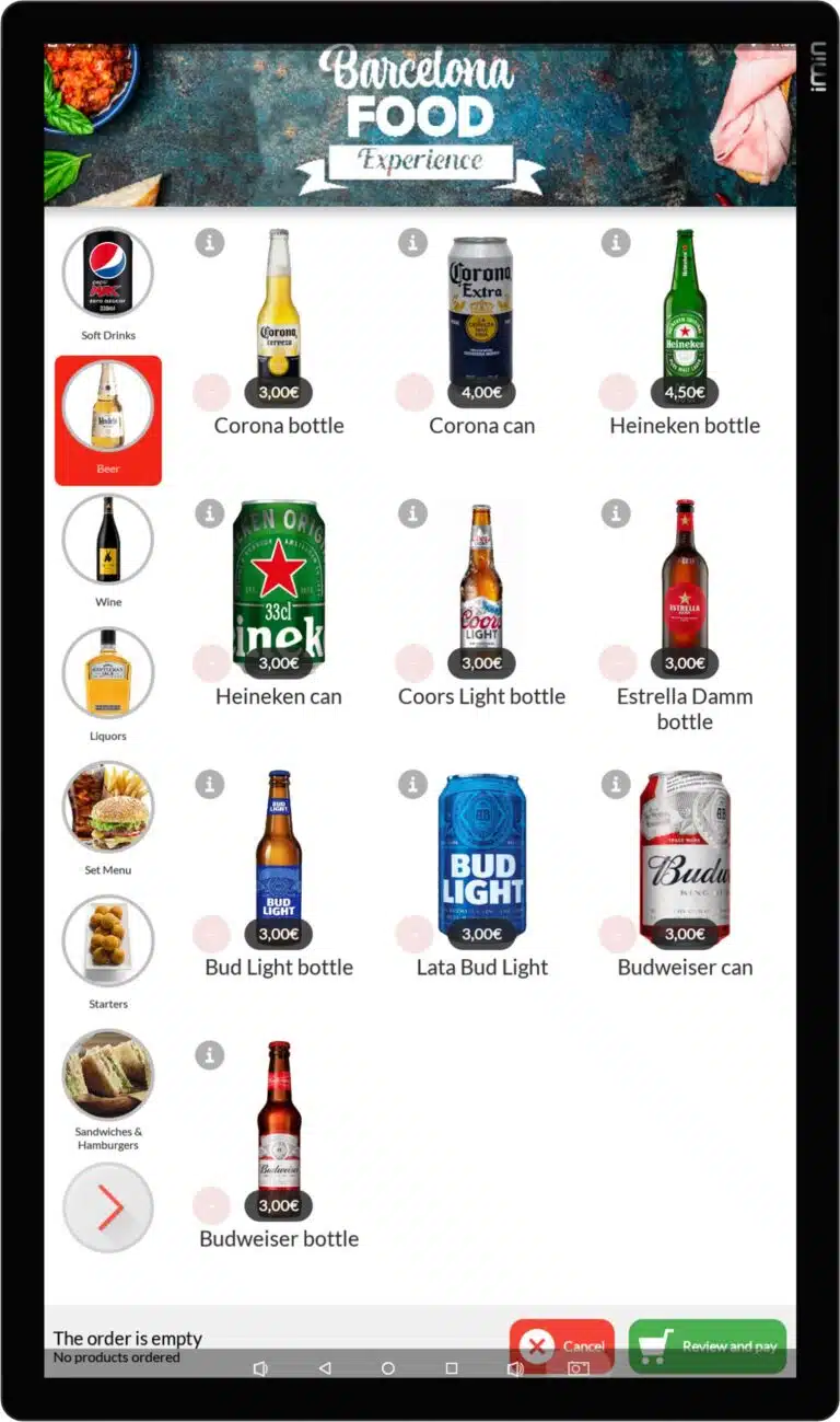 FactoryPOS kiosk op Android